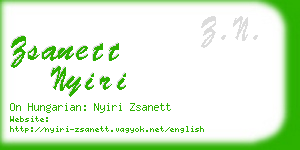 zsanett nyiri business card